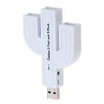 USB 3.0 3 Port HUB Super High Speed 5Gbps P-3301 White